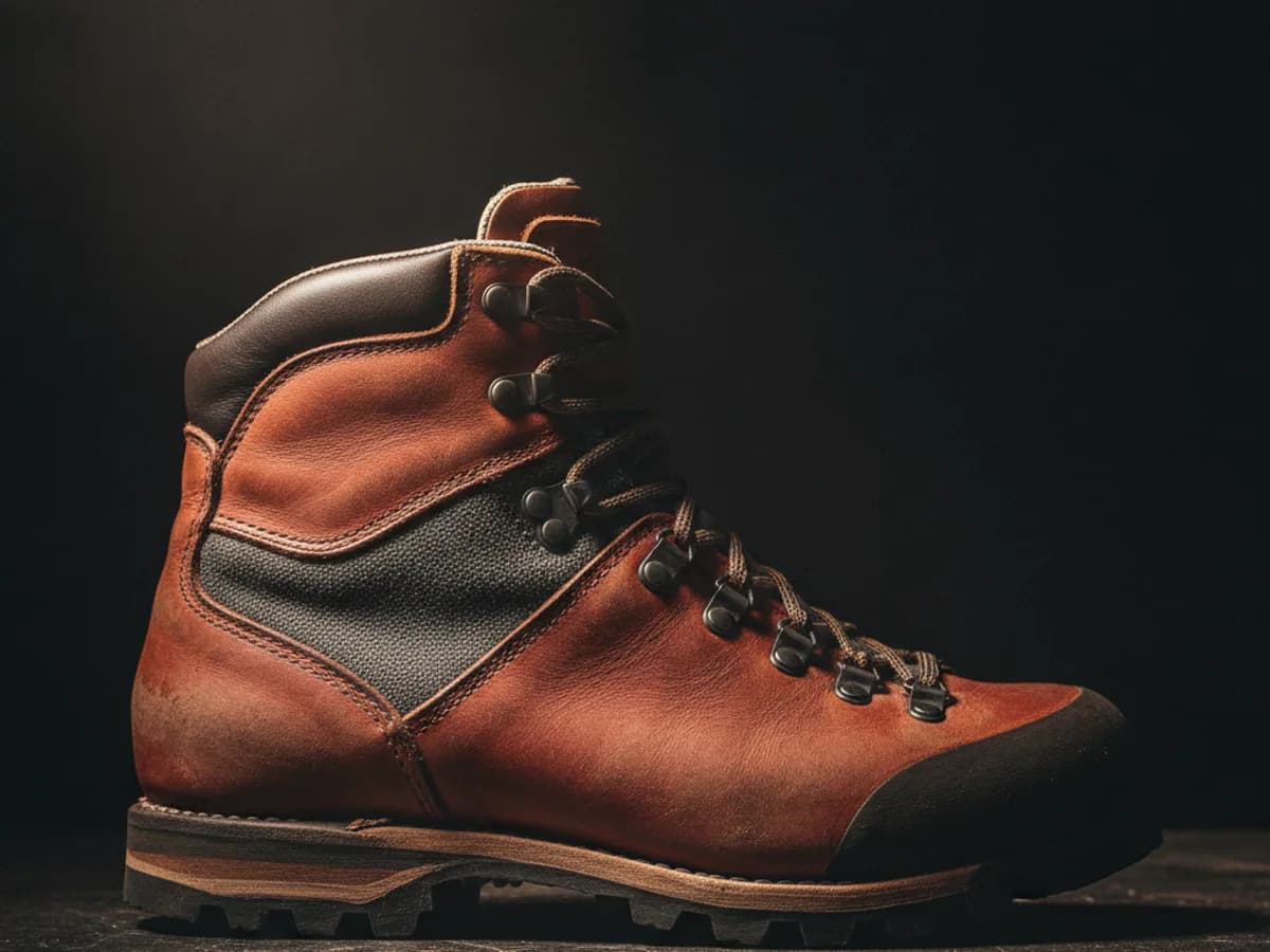 Hochtourenschuh Grat 3000 in der Farbe Rostrot.